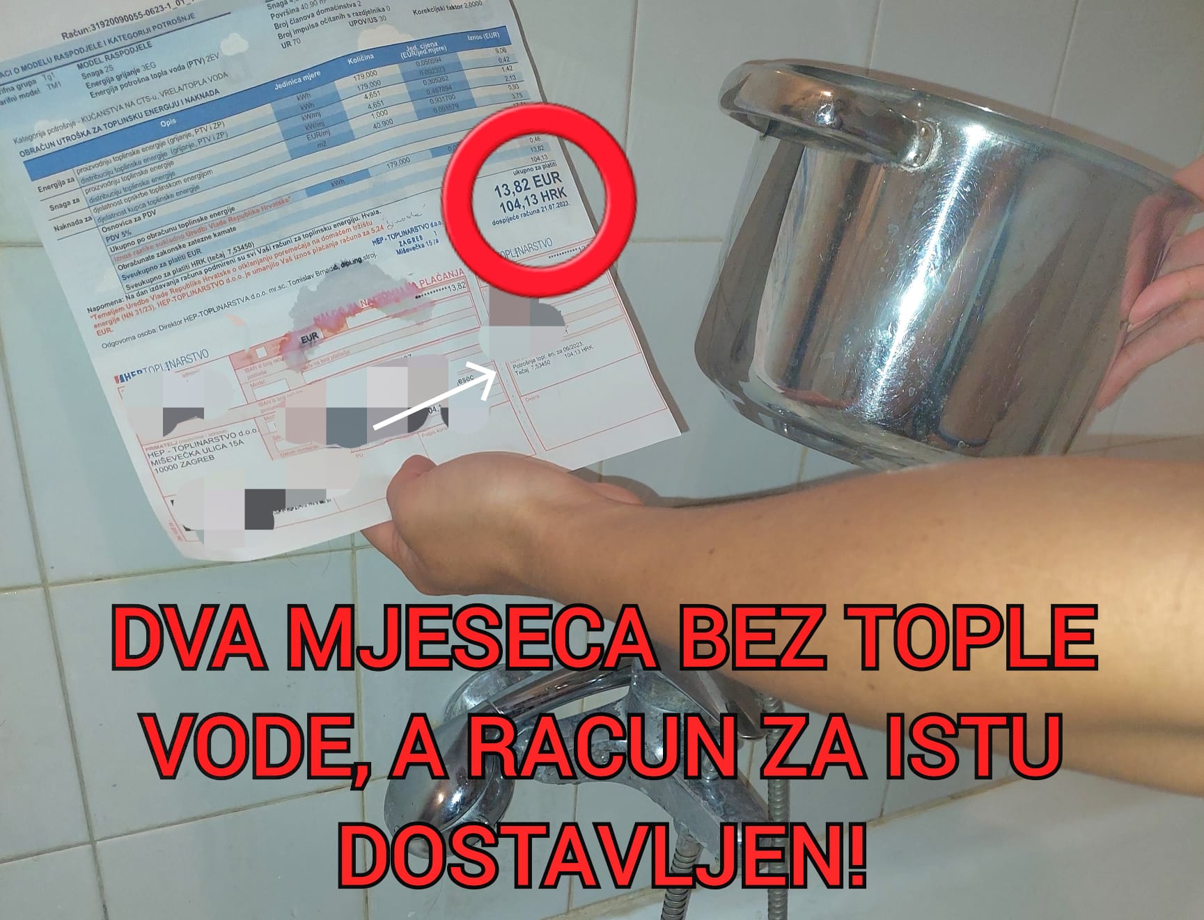 Dok HEP u bescjenje prodaje državni plin, zapadni dio Zagreba je mjesecima bez tople vode